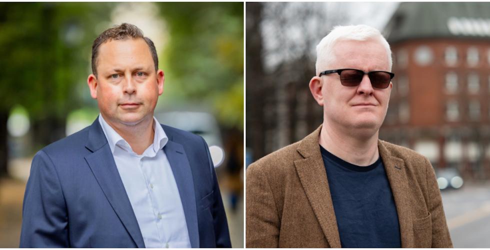 F.v. Sverre Bromander og Dag Idar Tryggestad (Foto: Juristforbundet/Journalistlaget)