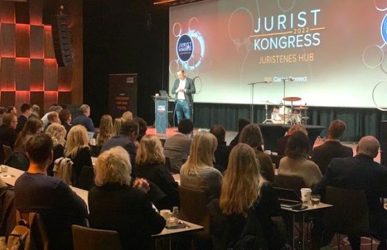 Sverre Bromander åpnet årets juristkongress (Foto: Ole-Martin Gangnes) 