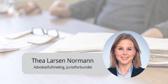 Thea Larsen Normann (Foto: Juristforbundet/pixabay)