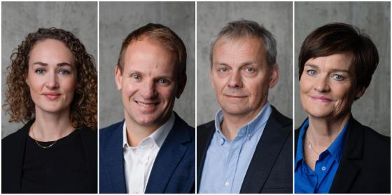 Tonje Lilaas Larsen, Bendik Falch- Koslung, Petter Mandt og Mette Yvonne Larsen (Foto: Larsen & Co)