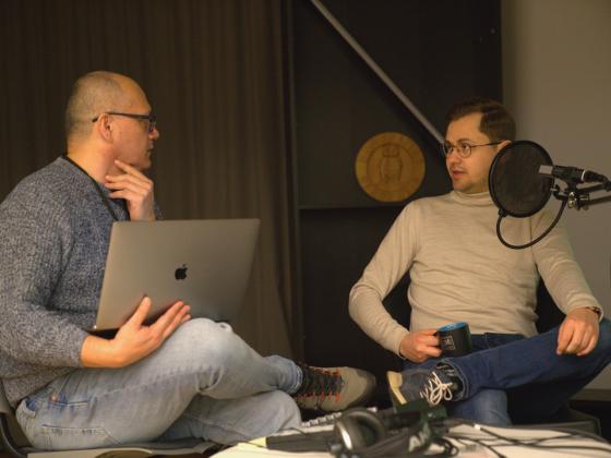 Paulo Chavarria og Kristian Wederhus (Foto UiB)