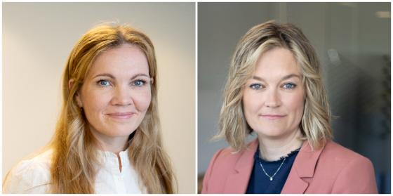 Maria Hessen Jacobsen og Adele Matheson Mestad (Foto: Eivind Senneset / Hanna Johnre, NIM)