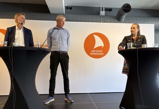 F.v. Øyvind Husby, Christian Holte og Elisabet Haugsbø (Foto Anders Schrøder Amundsen)