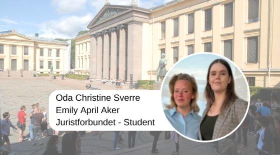 Oda Christine Sverre og Emily April Aker (Foto: Privat/Juristen)