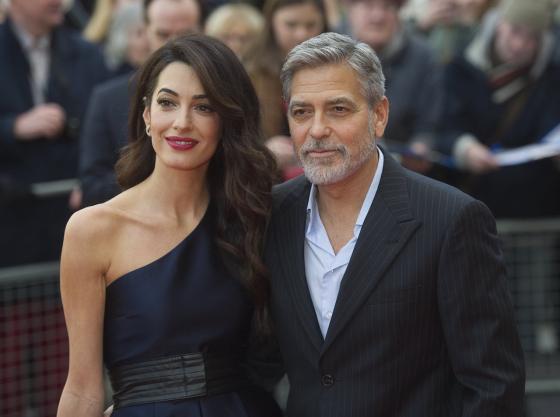 Amal og George Clooney (Foto: Mirrorpix/Mega)