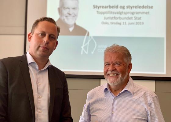 Sverre Bromander (t.v.) og Arne Selvik (Foto: Ole-Martin Gangnes)