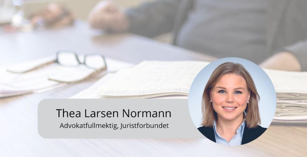 Thea Larsen Normann (Foto: Juristforbundet/pixabay)