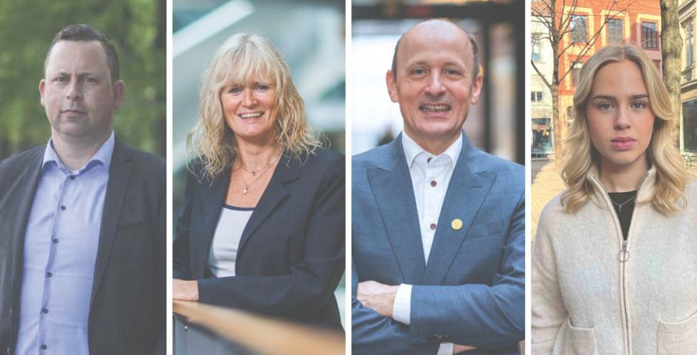 Sverre Bromander, Monica Viken, Karl Harald Søvig og Anne Kristine Roland. Foto: Juristforbundet / Alexander Eriksson / Andre Kvalvågnes