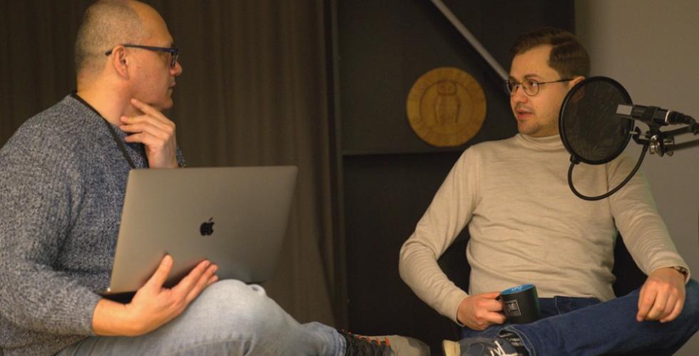 Paulo Chavarria og Kristian Wederhus (Foto UiB)