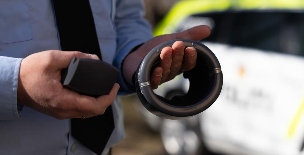 Slik ser den elektroniske fotlenken ut (Foto: Gøril Furu/Departementenes digitaliseringsorganisasjon)