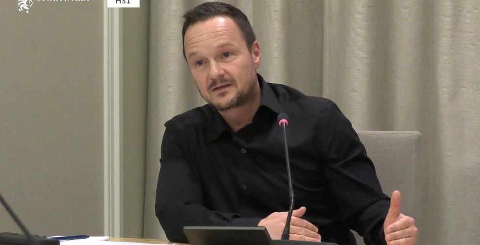 André Oktay Dahl (skjermbilde Stortingets nett-tv.)