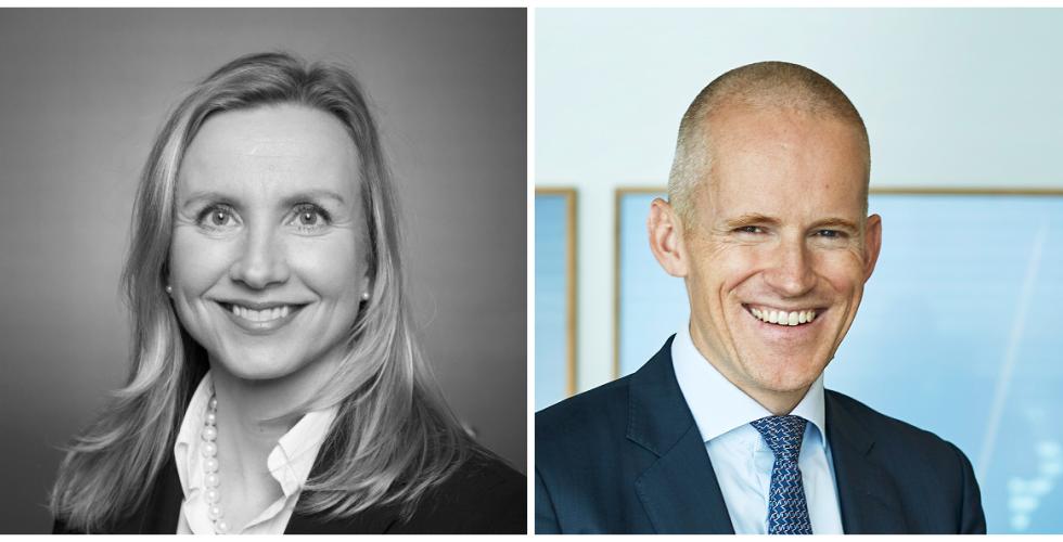 Kjersti Buun Nygaard og Hugo Munthe Kaas (Foto: Kirsten Sjøwall / DLA Piper Norway)