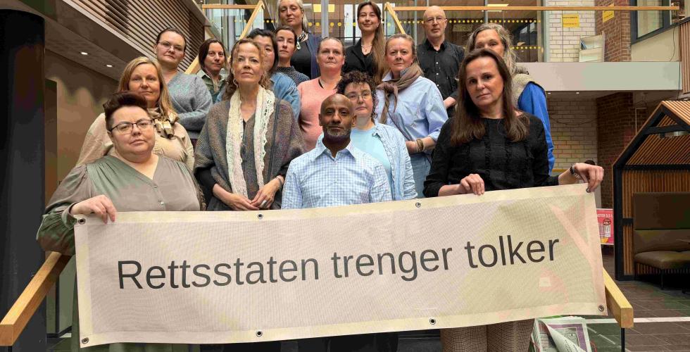 Norsk tolkeforening aksjonerer (Foto: privat)