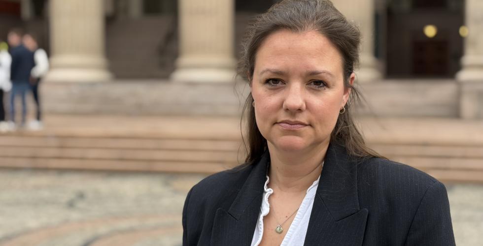 Prosessfullmektig i saken og senioradvokat MNA Helene Dorans i Juristforbundet. (Foto: Trine Lejon)